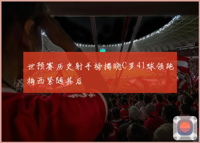 世预赛历史射手榜揭晓C罗41球领跑梅西紧随其后