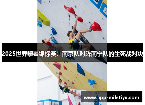 2025世界攀岩锦标赛：南京队对阵南宁队的生死战对决